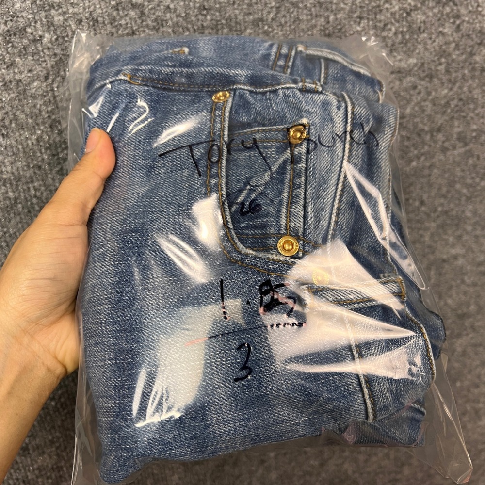 Tory Burch Button fly High Rise Straight Leg‎ Jeans Medium Wash Size 26 - Picture 11 of 11